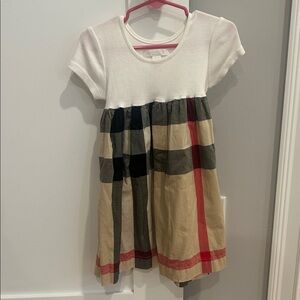 Burberry Pleated Plaid Sundress